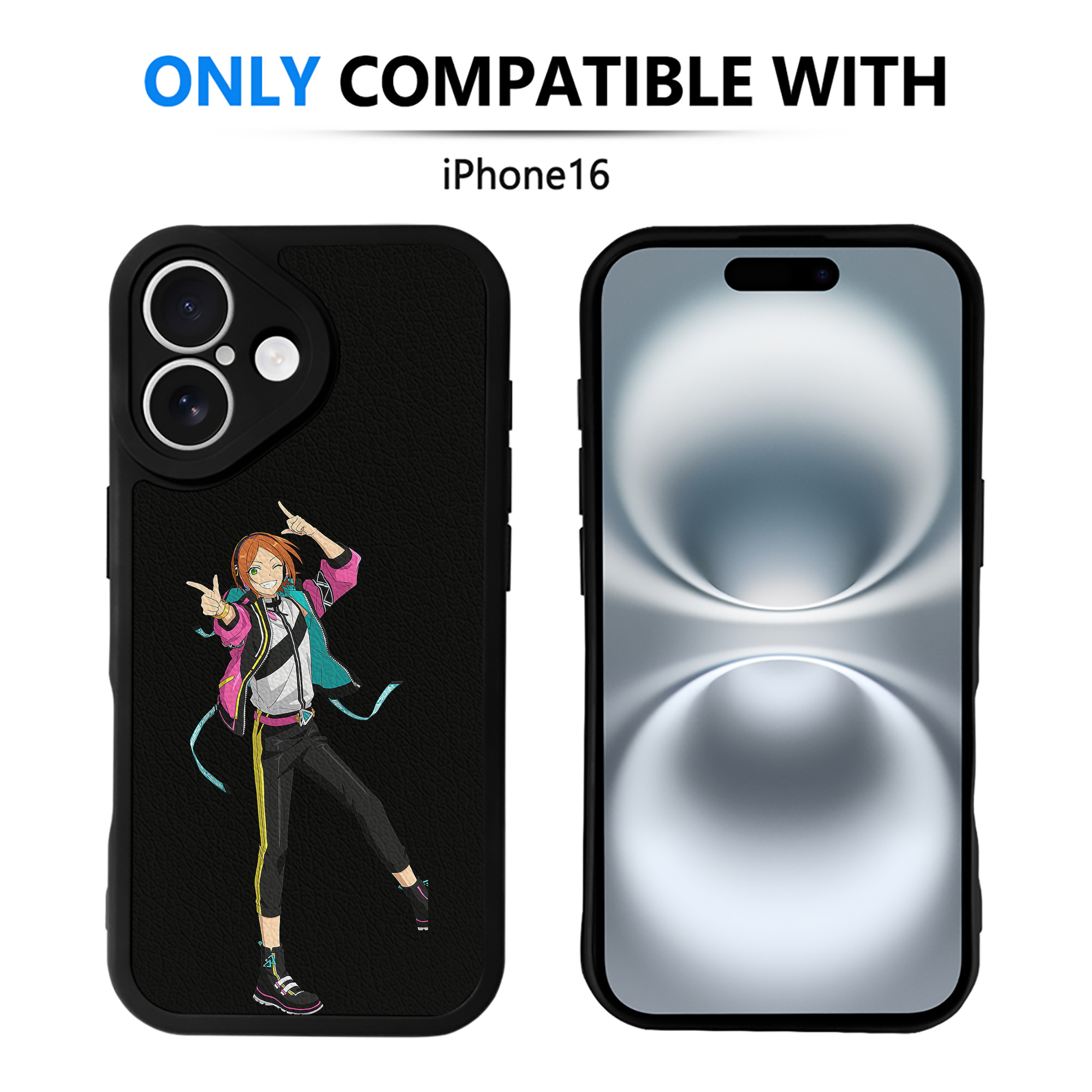 （画像用） あんさんぶるスターズ! Ensemble Stars 【iPhone 16シリーズ対応】シリコンスマホケース（レザー調） 材質：シリコン